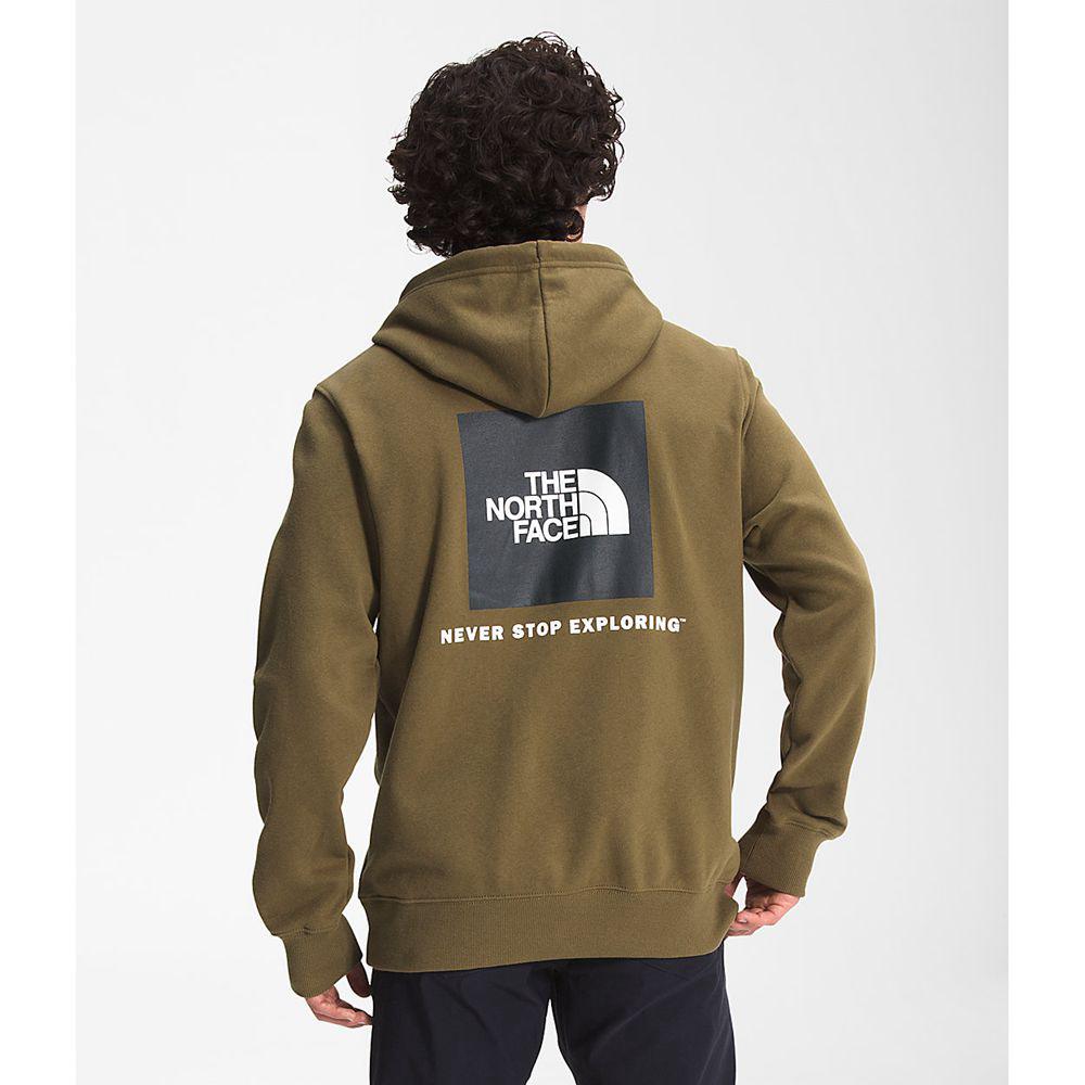 The North Face Box Nse Pullover Ανδρικα Φούτερ Hoodie - Ελιά Πρασινο (SNFX27483)